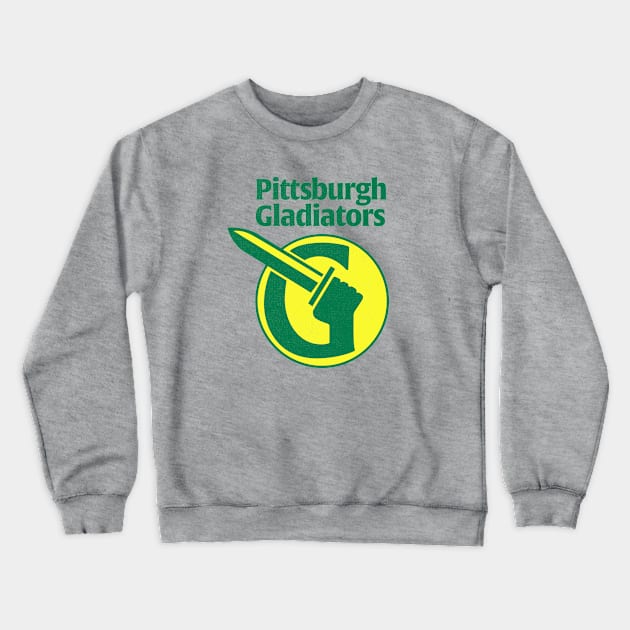 Defunct Pittsburgh Gladiators AFL 1988 Crewneck Sweatshirt by LocalZonly